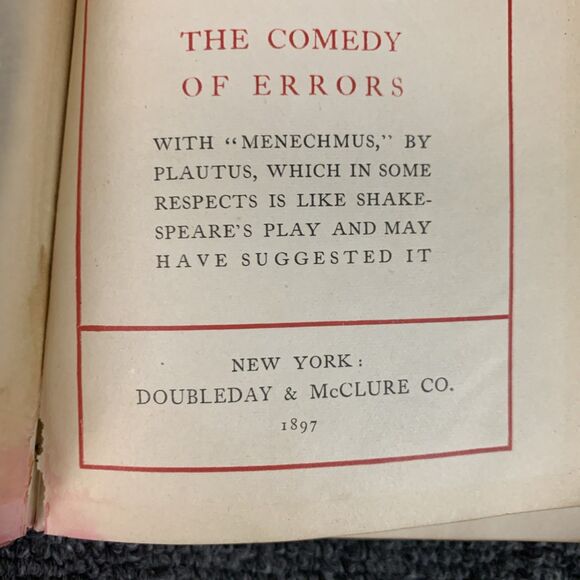 1897 The Plays Of William Shakespeare Lot Of 15 Red Doubleday Henry Morley - Picture 8 of 16